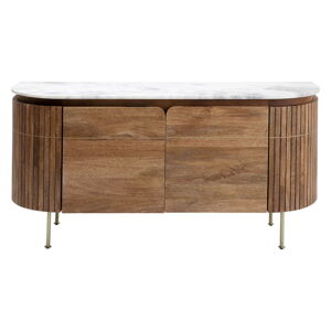 Hnedá nízka komoda z mangového dreva 160x78 cm Grace – Kare Design
