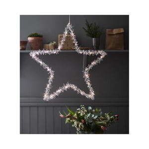 Vianočná závesná svetelná dekorácia Markslöjd Tangle Star, výška 60 cm