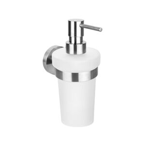 Antikoro závesný dávkovač mydla v striebornej farbe Sapho X-Steel, 250 ml