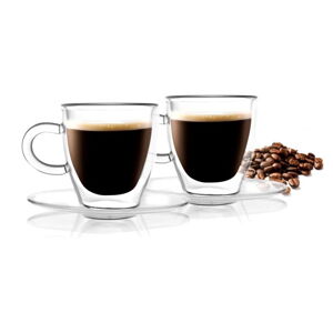 Súprava 2 dvojstenných šálok Vialli Design Amo Espresso, 50 ml