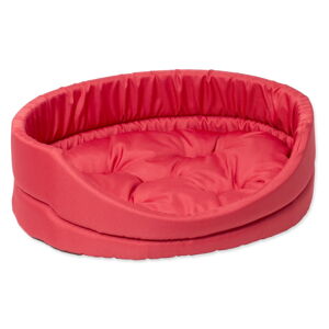 Červený plyšový pelech pre psov 34x42 cm Dog Fantasy DeLuxe – Plaček Pet Products