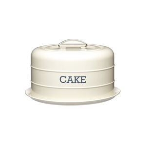 Krémová plechová dóza na koláč Kitchen Craft Nostalgia, ⌀ 28,5 cm