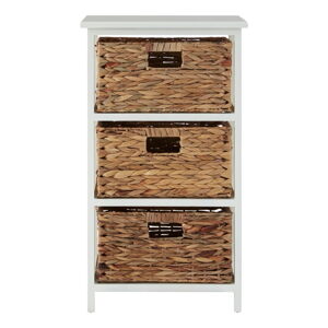 Biela/v prírodnej farbe vysoká komoda z masívu paulownie 41x70 cm Padstow – Premier Housewares
