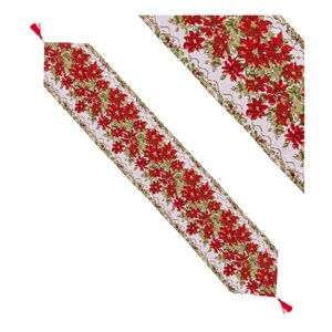 Vianočný behúň na stôl 33x180 cm Flowers – Casa Selección
