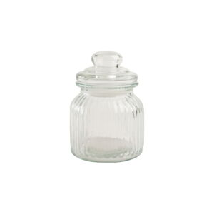 Sklenená dóza T&G Woodware Ribbed, 600 ml