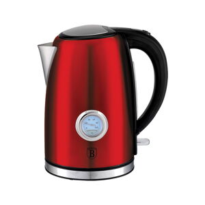 Červená rýchlovarná kanvica 1.7 l Burgundy Metallic Line - BerlingerHaus