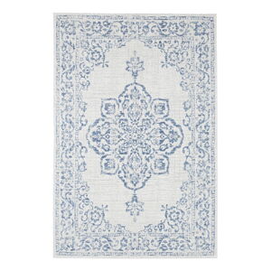 Modro-krémový vonkajší koberec NORTHRUGS Tilos, 80 x 150 cm