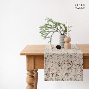 Ľanový behúň na stôl s vianočným motívom 40x200 cm – Linen Tales