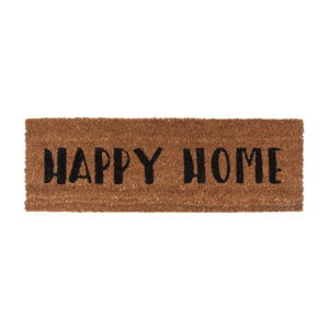 Rohožka s čiernym nápisom PT LIVING Happy Home, 26 × 75 cm